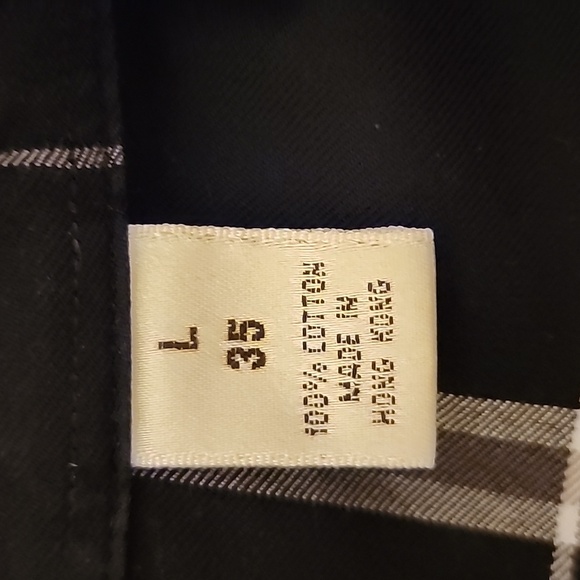 Turnbury Mens Window Pane Plaid Button Down Long Sleeved Shirt Large EUC - Picture 9 of 11